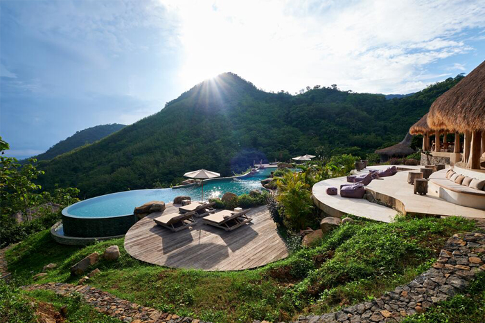 hôtel Indonésie vue sur montagne